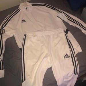 Adidas track suit (white)